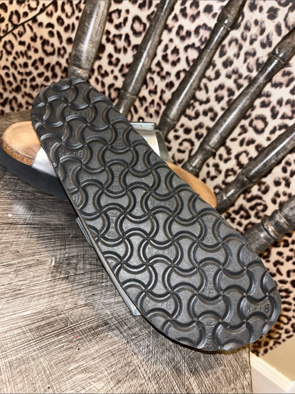 Birkenstock Papillio Metallic Silver Sandal - Picture 2 of 5